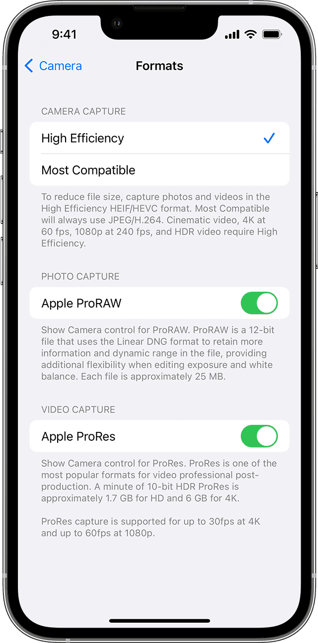 阿里苹果13维修分享如何在 iPhone 13 Pro 机型中拍摄和管理 ProRes 视频 